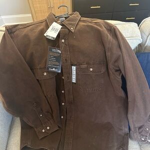 Carhartt Men's Brown Casual Button Down Shirt